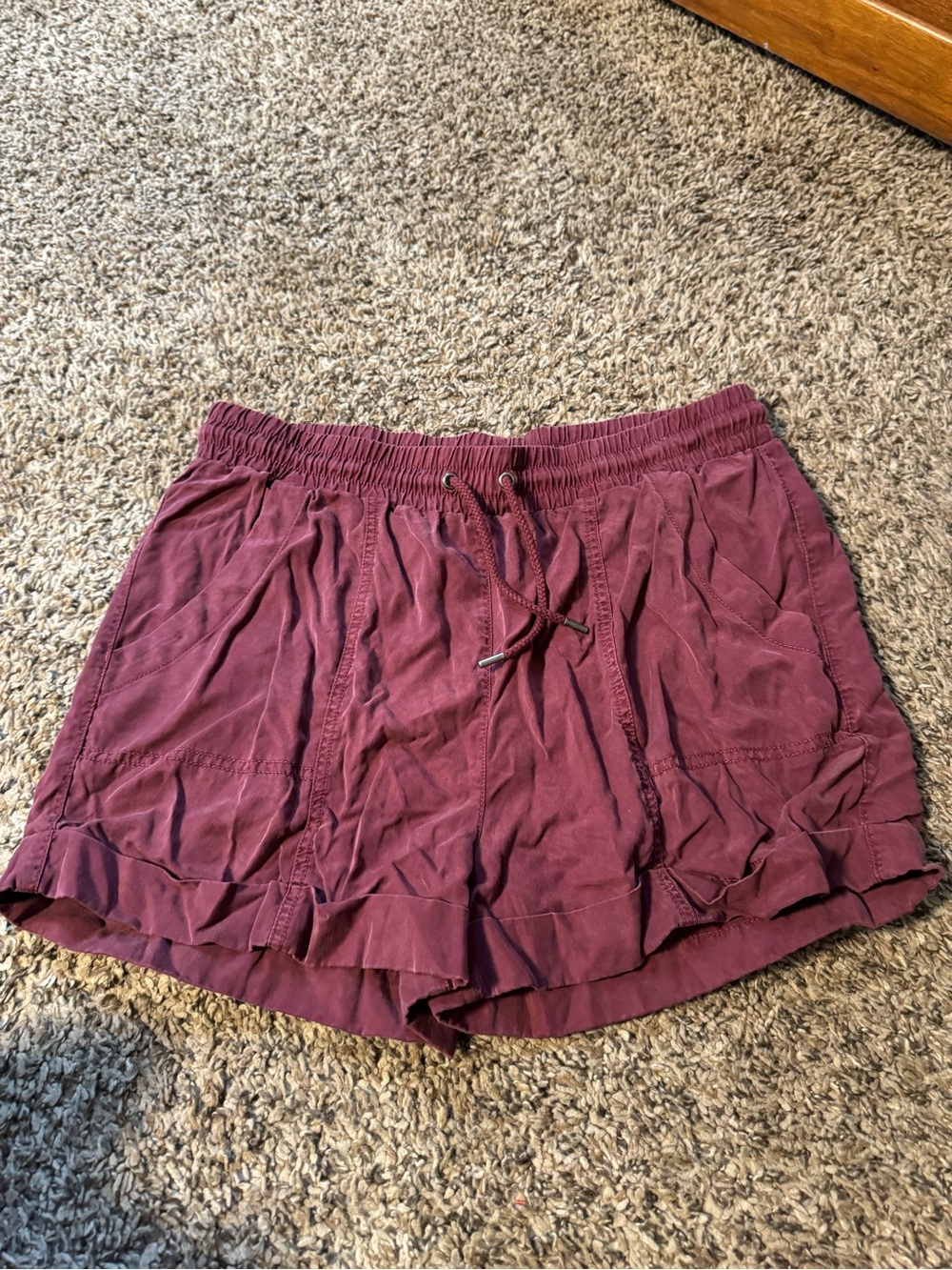 Universal Thread Women's Burgundy High-Waist Shorts